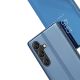 5. Clear View Case Hülle für Samsung Galaxy S25+ Hülle mit Klappe - Blau
