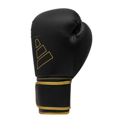 24. adidas HYBRID 80 ADIH80 Boxhandschuhe schwarz gold