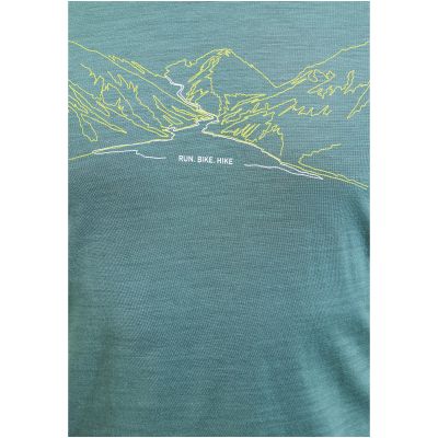 2. Herren-Kurzarmshirt ODLO Ascent PW 130 Run. Bike. Hike. T-Shirt Crew Neck s/s, blau
