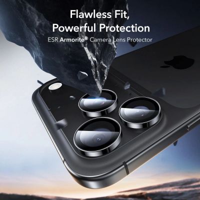 3. ESR Armorite Kameraschutz für iPhone 14 Pro / Pro Max / 15 Pro / Pro Max / 16 Pro / Pro Max / 17 Pro / Pro Max - Schwarz