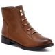 Damen-Stiefeletten flach, kamelfarben, M.Daszyński SA62-126