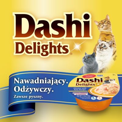 10. INABA Dashi Delights Huhn – Leckerli für Katzen – 70 g
