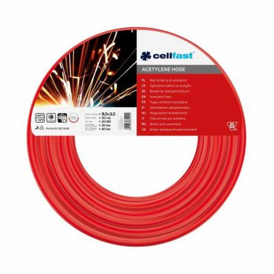 CellFast CF20010R Acetylen-Schlauch 0,9 cm x 0,3 cm x 50 m