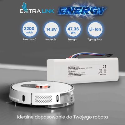 11. Akku Xiaomi Robot 1C P1904-4S1P-MM, 3200mAh, 47.36Wh, STYTJ01ZHM Mijia 1C P1904-4S1P-MM (Dreame MC1808)