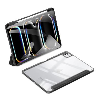 5. Dux Ducis Toby Hülle mit Klappe und Ständer für iPad Pro 11" 2024 - Schwarz