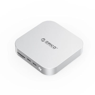 Orico MiniLink 9-in-1 Dockingstation mit M.2 SSD-Festplatteneinschub – Silber