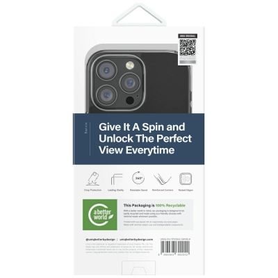 6. Uniq Swivix 360 Rotating Kickstand Case für iPhone 16 Pro Max - Schwarz