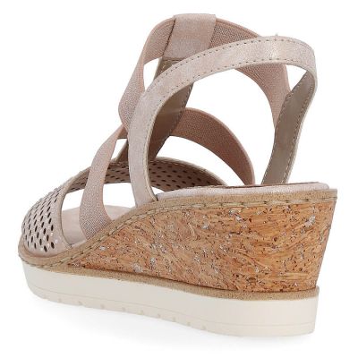 9. Bequeme Keilsandaletten Remonte W RKR667 Roségold