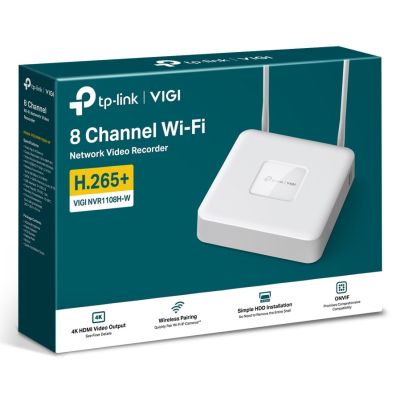 4. TP-Link VIGI NVR1108H-W Weiß
