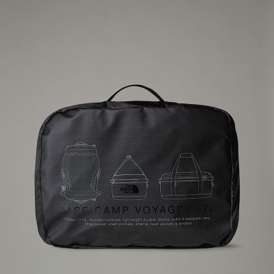 5. The North Face NF0A52S3KT01 62L Reisetasche, recycelter Kunststoff, thermoplastische Polyurethan-Elastomere (TPU), Schwarz