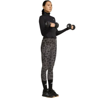 12. adidas Optime Essentials Damen-Sweatshirt mit durchgehendem Reißverschluss, Schwarz, JM9185