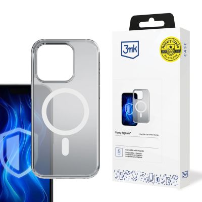 3. 3mk Frosty MagCase White Hülle für Apple iPhone 16 Pro – weiß