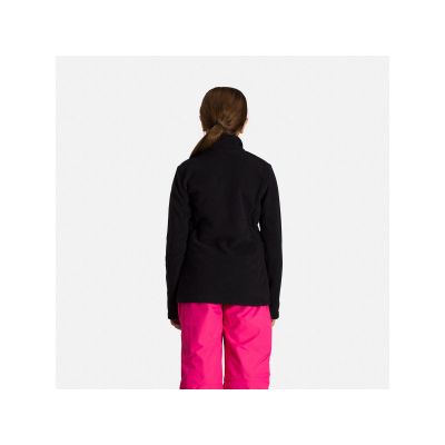4. ROSSIGNOL Mädchen Fleece-Sweatshirt mit 1/2 Reißverschluss Schwarz