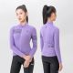 4. Rockbros YPW065 TVI Damen-Radtrikot mit langen Ärmeln, Herbst/Winter, Größe L – Lila