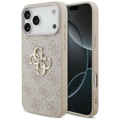 Guess 4G Big Logo Hülle für iPhone 17 Pro Max / 18 Pro Max – Pink