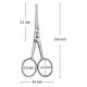 4. Satinierte Schere für Nasen- und Ohrenhaare ZWILLING 43567-101-0 Twinox 10.5 cm