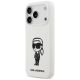 2. Karl Lagerfeld Silikonhülle mit Karl-Skizze und Logo (MagSafe) für iPhone 17 Pro – Weiß