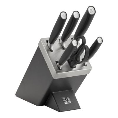 2. ZWILLING All*Star 33780-500-0, 5-teiliges Messerset im selbstschärfenden Messerblock – silber