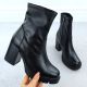 9. Schwarze Damen-Stiefeletten mit Blockabsatz Potocki 12419