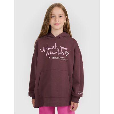 Oversized-Sweatshirt mit Kapuze, offen, für Mädchen, 4F 4FJRAW25TSWSF2429-51S