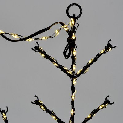 5. DEKORATIVER HÄNGE-SCHNEEFLOCKE MIT 380 LED, WARMWEISS