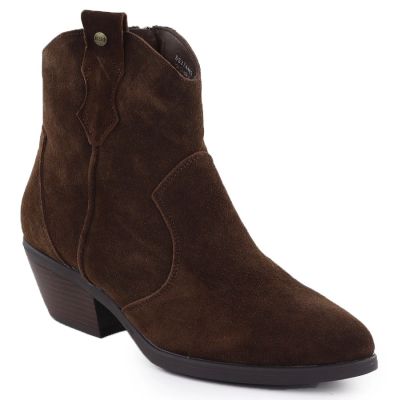 8. Braune Damen-Leder-Cowboystiefel Big Star SS274463