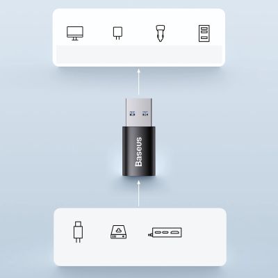 13. Baseus Ingenuity Series Mini-Adapter USB 3.1 OTG auf USB Typ C Blau (ZJJQ000103)