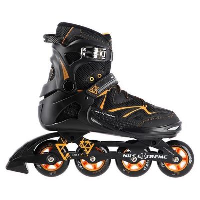 4. NILS Extreme NA9022 Inlineskates schwarz und orange Größe 42 (ABVERKAUF)