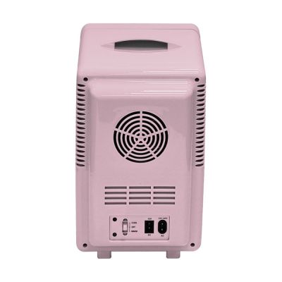 2. Mini-Kühlschrank mit LED-Schminkspiegel ELLE Home ESDAFX08PUEU 8L lila