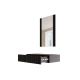 4. Schminktisch mit Spiegel PAFOS 80x41,6x100 schwarz matt