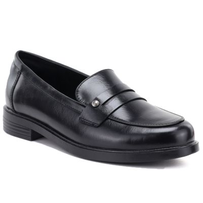 Schwarze Damen-Loafer, Potocki SZ12832