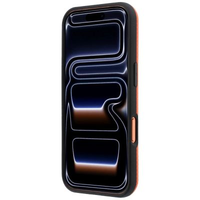 5. BMW M Quadrille Kevlar Metall Logo MagSafe Hülle für iPhone 17 Pro Max / 18 Pro Max - Orange