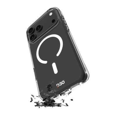 Puro Impact Clear D3O TPU+PC Hülle kompatibel mit MagSafe für iPhone 17 Pro - Transparent