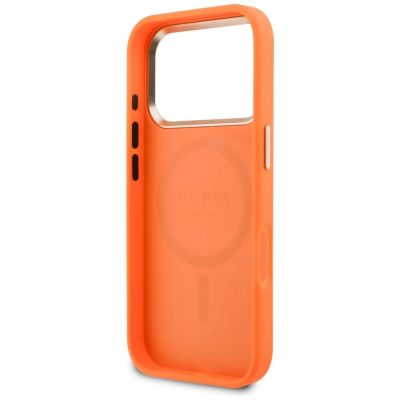 7. Guess Perforierte 4G MagSafe Hülle für iPhone 17 Pro - Orange