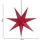 6. Dekorativer Papierstern, 60 cm, rot
