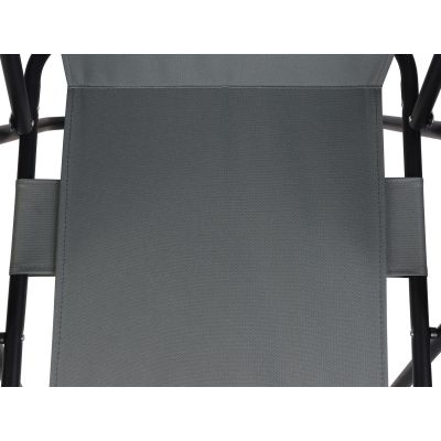 16. Campingstuhl mit Armlehnen 52x44x75cm, zusammenklappbar, grau