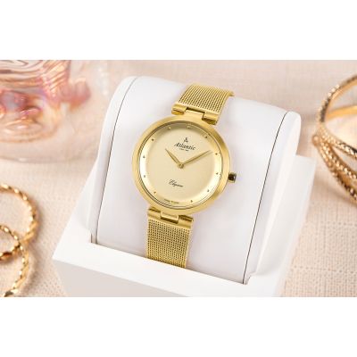 5. Atlantic Elegance Damenuhr 29036.45.31MB + Box