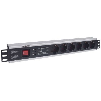 2. Intellinet 713962 PDU 6-fach Steckdosen-Stromverteilereinheit 1,5 HE Schwarz