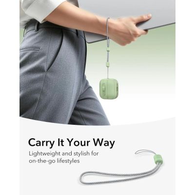 6. Hülle ESR Pulse HaloLock MagSafe für Apple AirPods 4 / 5 - hellgrün