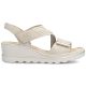 2. Beige Keilsandalen für Damen Rieker 67410-62