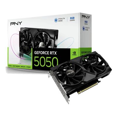 10. PNY RTX 5050 Dual Fan 8GB Grafikkarte