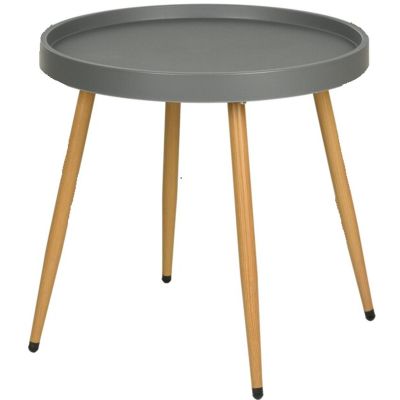 8. Balkonmöbel-Set, Tisch und 2 Stühle, grau