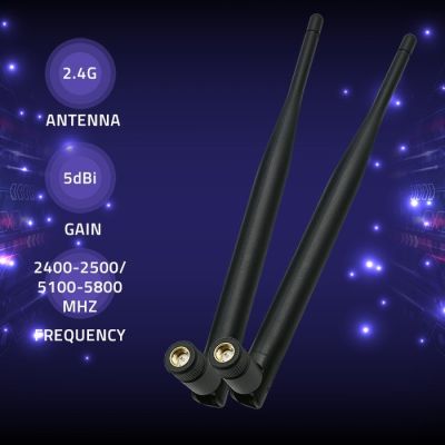 2. QOLTEC WLAN-ANTENNE 2,4/2,5 GHz | 5,1/5,8 GHz | 5 dBi | Rundstrahler | Intern