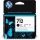 HP 712 DesignJet Schwarze Tintenpatrone 80 ml