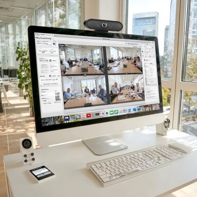 8. NANORS USB-Webcam HD 1080P (1920x1080) mit integriertem Mikrofon, Kabellänge 1,7 m, 25 FPS, RS680