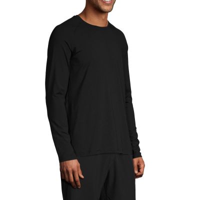 3. CASALL M Essential Langarm-T-Shirt für Herren, Schwarz