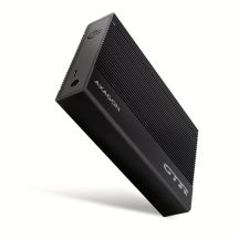 AXAGON EE35-GTR USB-C 3.2 Gen 1 - SATA 6G, 3,5" externes Festplattengehäuse, gerillt - Schwarz