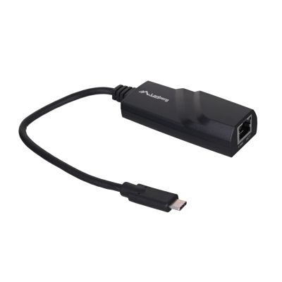 Lanberg NC-1000-02 Netzwerkkarte (USB 3.1, USB-C; 1x 10/100/1000Mbps)