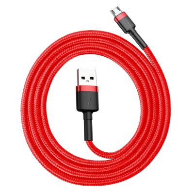 2. Baseus Cafule Kabel CAMKLF-B09 USB-A / Micro USB 2,4A 1 m - rot
