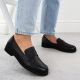 7. Damen-Lederloafer in Schwarz Sergio Leone MK25112-S